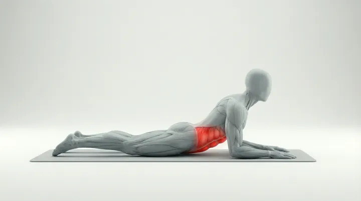 Abdominals Stretch Variation One: the movement, targeting the Abs, using Bodyweight.