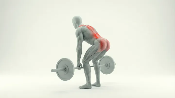 Barbell Deadlift: the movement, targeting the Upper back, using Barbell.