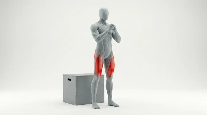 Bodyweight Box Squat: the movement, targeting the Glutes, using Bodyweight.