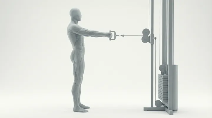 Cable Row Bar Standing Row: the movement, targeting the Lats, using Cable.