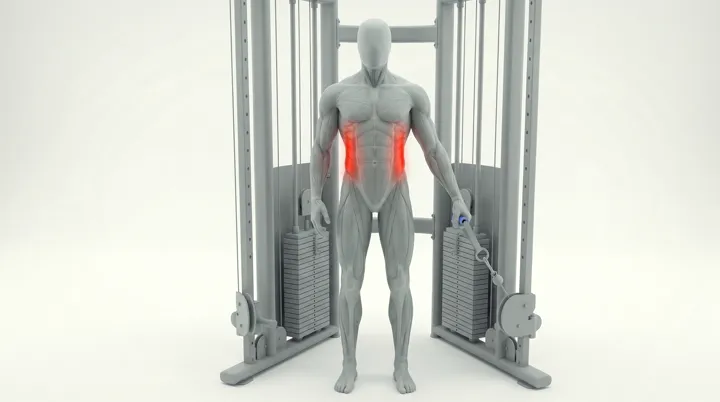 Cable Side Bend: the movement, targeting the Obliques, using Cable.