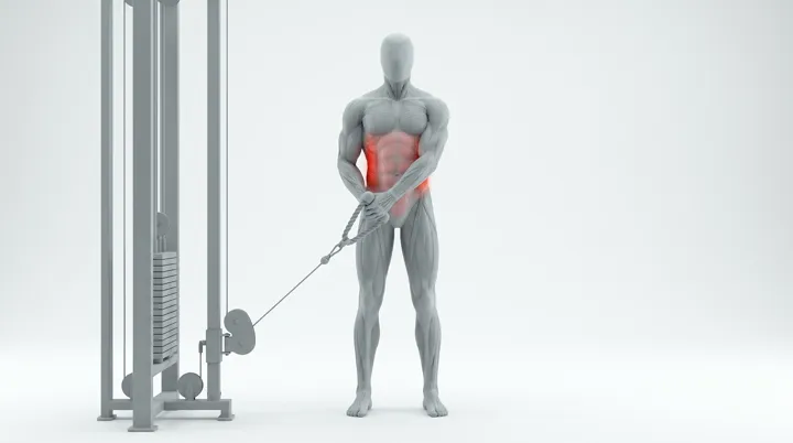 Cable Standing Low To High Wood Chopper: the movement, targeting the Obliques, using Cable.