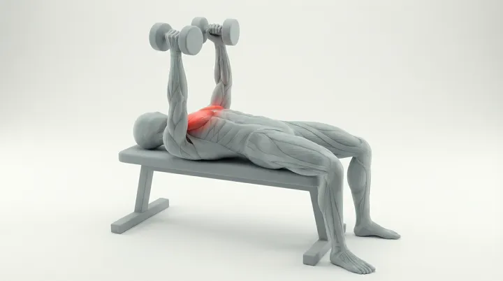 Dumbbell Chest Fly: the movement, targeting the Mid chest, using Dumbbell.