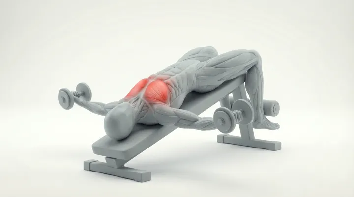 Dumbbell Decline Chest Fly: the movement, targeting the Lower chest, using Dumbbell.
