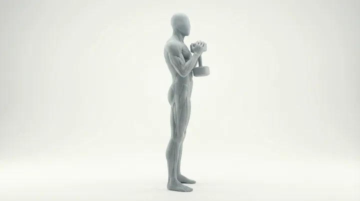 Dumbbell Goblet Forward Lunge: the movement, targeting the Glutes, using Dumbbell.
