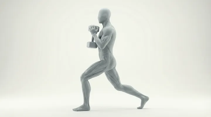 Dumbbell Goblet Split Squat: the movement, targeting the Glutes, using Dumbbell.