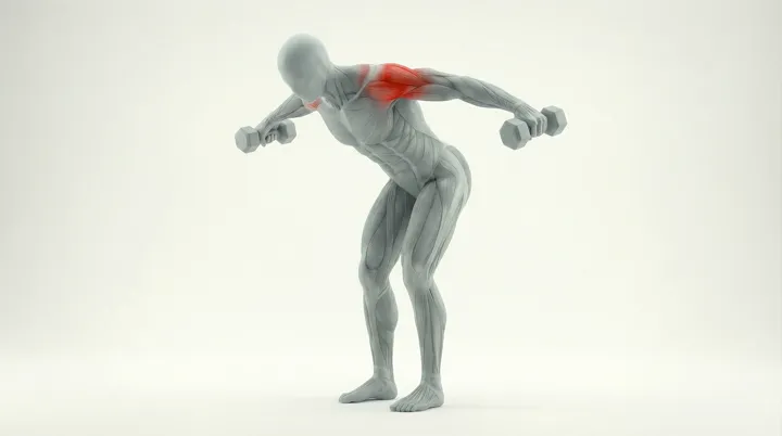 Dumbbell Rear Delt Fly: the movement, targeting the Rear delts, using Dumbbell.