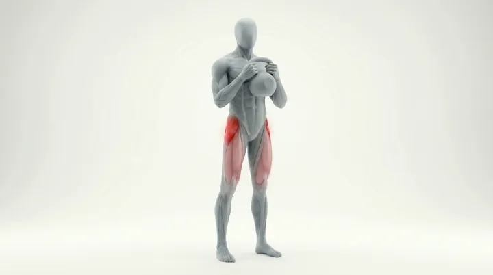 Kettlebell Alternating Curtsy Lunge: the movement, targeting the Glutes, using Kettlebell.