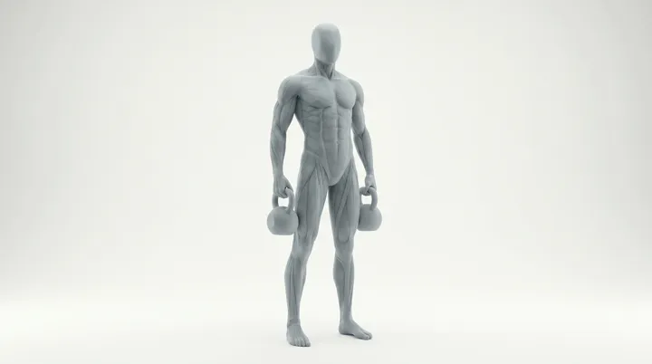 Kettlebell Calf Raise: the movement, targeting the Calves, using Kettlebell.