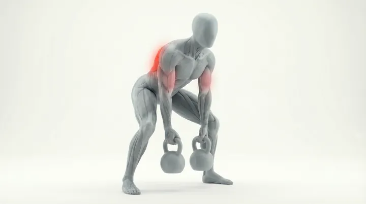 Kettlebell Gorilla Row: the movement, targeting the Lats, using Kettlebell.